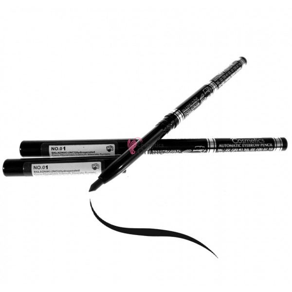 Creion de sprancene retractabil Editts Cosmetics de 2g cod 01 Negru